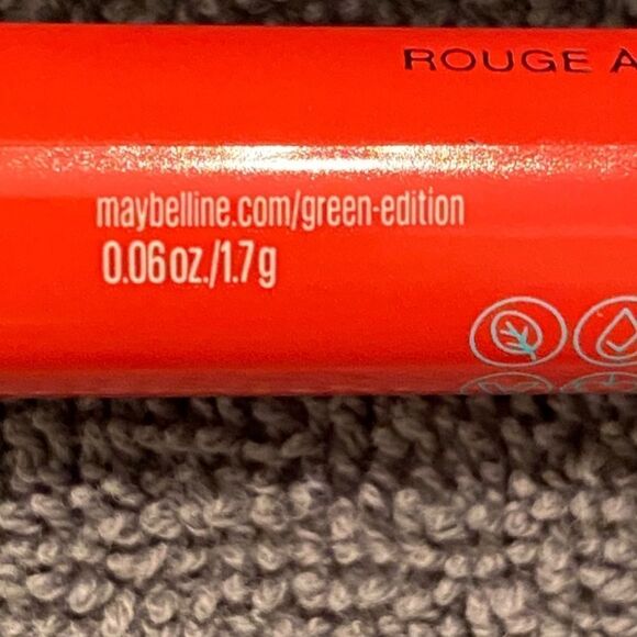 1048 Marbelline Green Edition Balmy Lip Brush Lipstick 004 Flare NWT - Picture 6 of 8